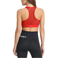DKNY Women's Impact Fitness Sports Bra Red Size Medium