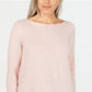 Karen Scott Women's Textured Tunic Sweater Pink Size Small
