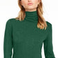 Maison Jules Women's Turtleneck Top Green Size X-Large