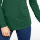 Maison Jules Women's Turtleneck Top Green Size X-Large