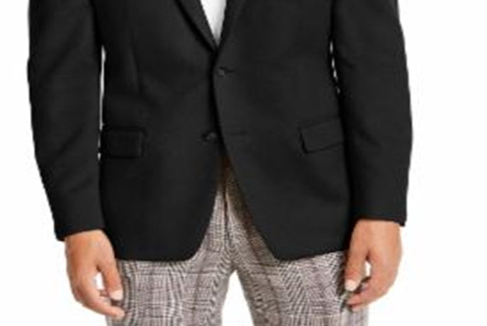 Ralph Lauren Men's Single Breasted Coats Black Size 50