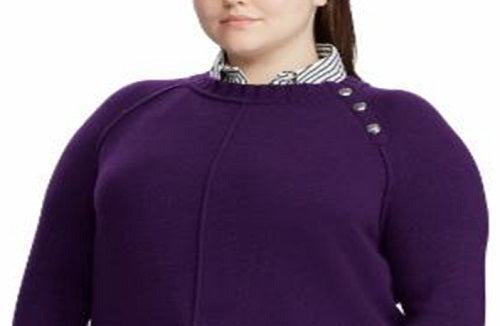 Ralph Lauren Women's Plus Shirt Purple Size 3X