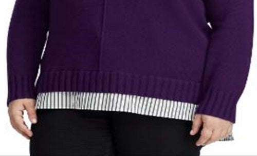 Ralph Lauren Women's Plus Shirt Purple Size 3X