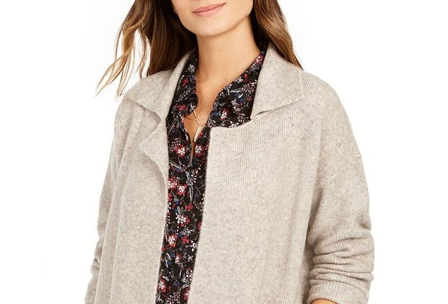 Style & Co Women's Open Front Topper Jacket Brown Size XX-Large