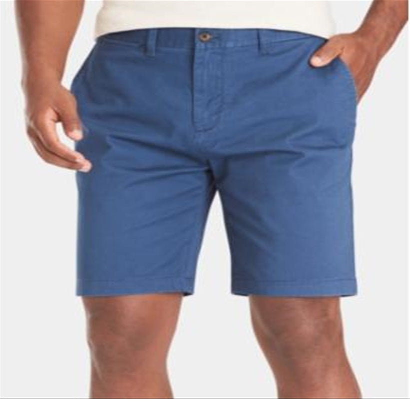Tommy Hilfiger Men's Chinos Flat Front Shorts Blue Size 32