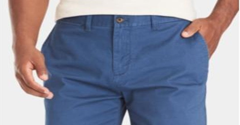 Tommy Hilfiger Men's Chinos Flat Front Shorts Blue Size 32