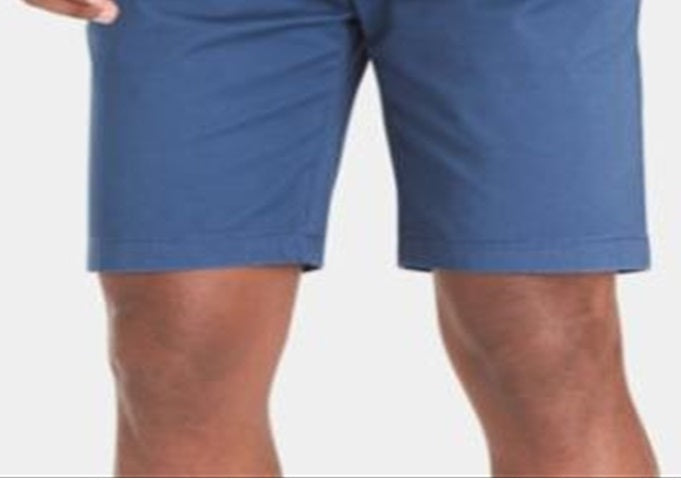 Tommy Hilfiger Men's Chinos Flat Front Shorts Blue Size 32