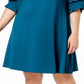 John Paul Richard Women's Plus Shift Tiered Ruffle Dress Green Size 1X