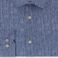DKNY Men's 17 Button Down Slim Fit Stretch Dress Blue Size X-Large