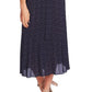Vince Camuto Women's Printed Belted Sleeveless Dress Blue Size 10