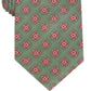 Tasso Elba Men's Luciano Medallion Silk Neck Tie Green Size Regular