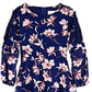 Us Angels Girl's Floral Peekaboo Sleeve Dress Blue Size 16