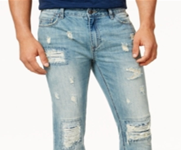 American Rag Men's Vintage Wash Distressed Jeans Blue Size 29X30
