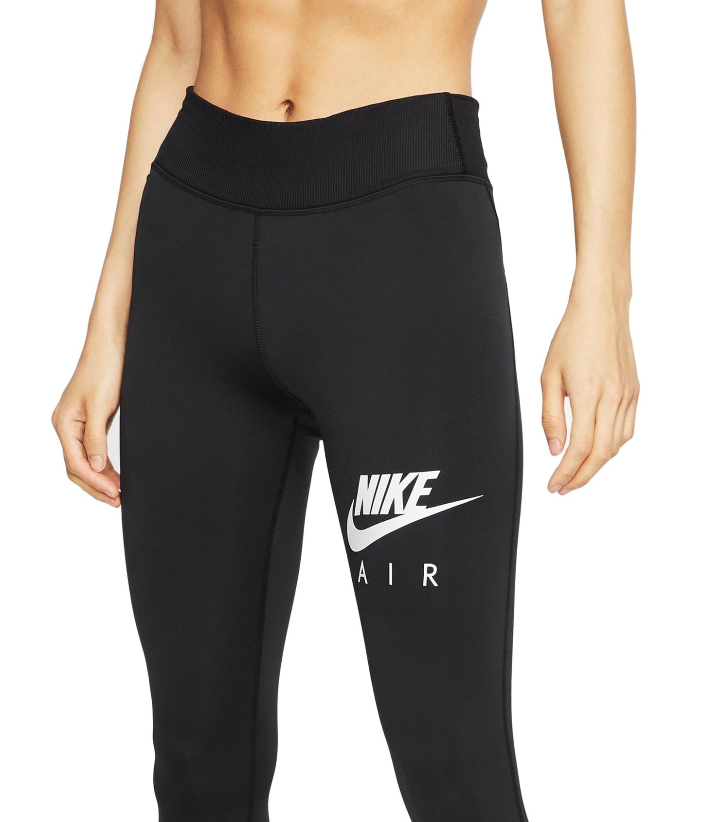 Nike Women's Air Graphic Fast 7/8 Tights Black Size X-Small