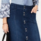 Style & Co Women's Denim a Line Skirt Blue Size 4 Petite