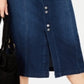 Style & Co Women's Denim a Line Skirt Blue Size 4 Petite