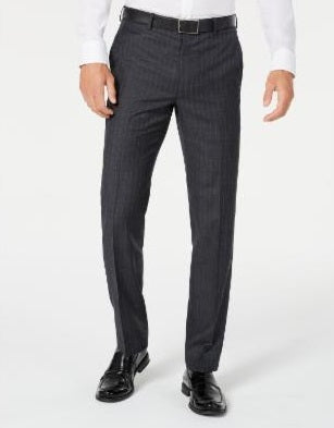 Lauren Ralph Lauren Men's Classic-Fit UltraFlex Stretch Stripe Suit Pants Black Size 44X30
