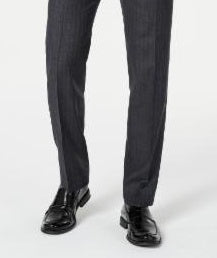 Lauren Ralph Lauren Men's Classic-Fit UltraFlex Stretch Stripe Suit Pants Black Size 44X30
