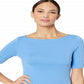 Lauren by Ralph Lauren Women's Blouse Soft Fold Sleeve Blue Size XL