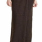 Lauren Ralph Lauren Women's Metallic Ruched Gown Dress Black Size 16