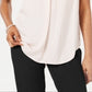 Alfani Women's Satin Ruched Shell Top Pink Size Large