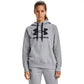 Under Armour Women's Rival Logo Fleece Hoodie Gray Size Small