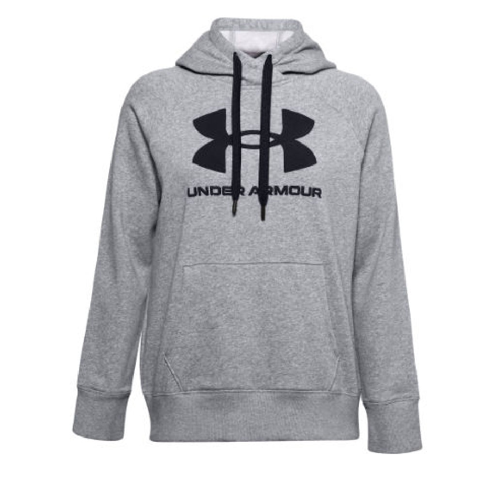Under Armour Women's Rival Logo Fleece Hoodie Gray Size Small