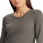 Ralph Lauren Women's Long Sleeve Stretch T-Shirt Gray Size XX-Large