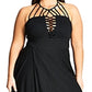 City Chic Women's PLAIT DETAIL MAXI Black Size X-Small