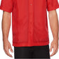 Cubavera Men's Big & Tall Insert Panel Sport Shirt Red Size 2X