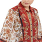 INC International Concepts Women's  Scarf-Print Blouse  Red Size 2XL