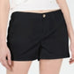 Maison Jules Women's Flat Front Chino Shorts Black Size 14
