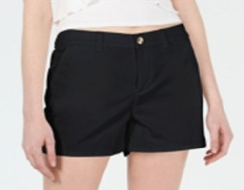 Maison Jules Women's Flat Front Chino Shorts Black Size 14