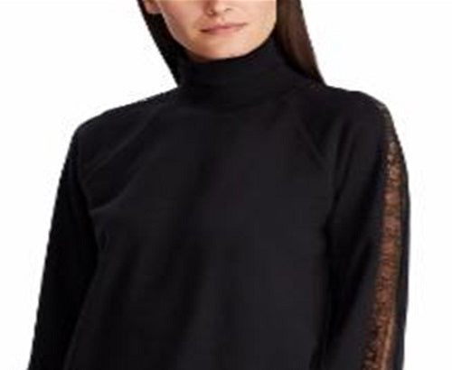 Ralph Lauren Women's Long Sleeve T-Shirt Top Black Size X-Large