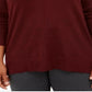 करेन स्कॉट महिला वी नेक स्वेटर लाल साइज़ 1X