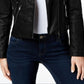 Coffee Shop Women's Motorcycle Coat Black Size X-Small
