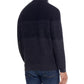 Weatherproof Vintage Men's Military Button Mock Turtleneck Sweater Black Size Large