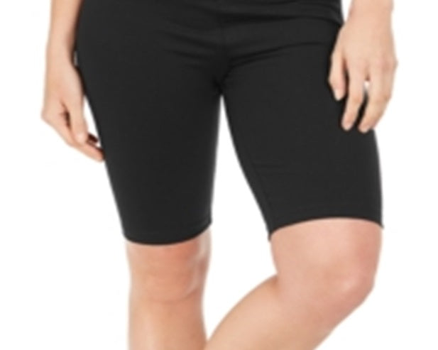 Style & Co Women's  Yoga Bike Shorts  Black Size XL