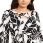 JM Collection Women's Twist-Neck Tunic Black Size XS