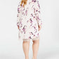 Alfani Women's Plus Size Illusion-Trim Shift Mauve Combo 16W