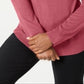 Karen Scott Women's Ribbed Solid Long Sleeve Turtle Neck Blouse Sweater Pink Size Petite X-Large