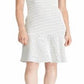 Ralph Lauren Women's Cap Sleeve Knee Length Fit Flare Dress White Size 16