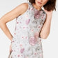 Jessica Howard Women's Illusion Embroidered Cocktail Dress Gray Size 10