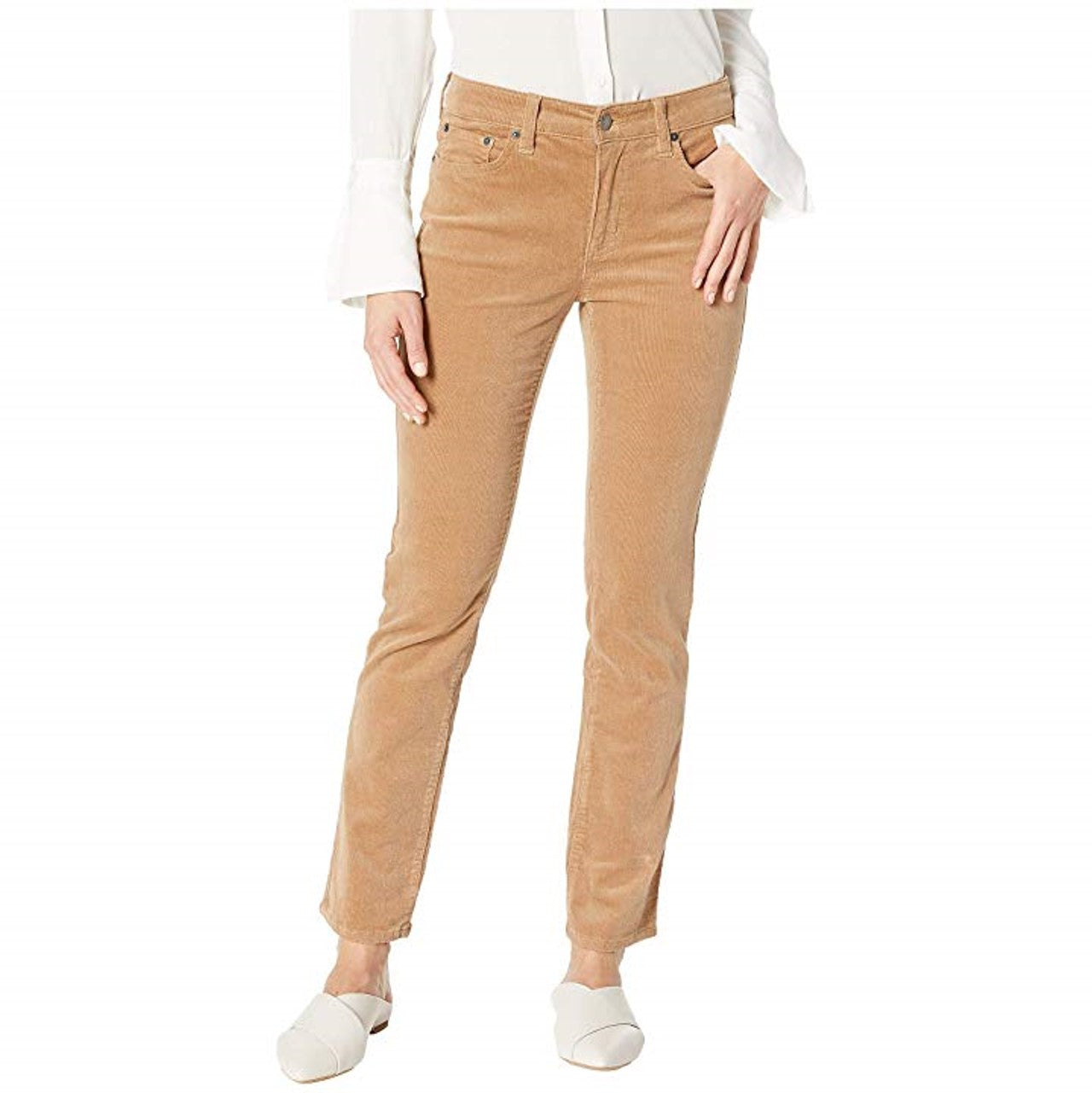 Lauren Ralph Lauren Women's Petite Premier Straight Pants - Classic Camel Brown Size 12 P