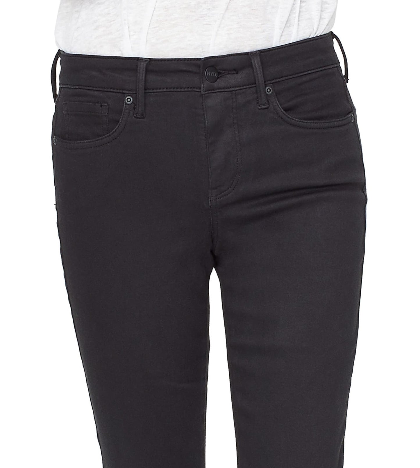NYDJ Women's Skinny Capri Jeans Black Size 10