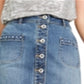 INC International Concepts Women's Studded Jean Skirt Blue Size 0