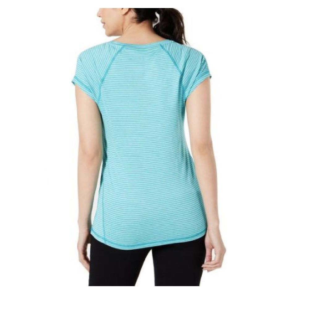 Ideology Women's Fitness Workout T-Shirt Blue Size XS