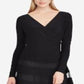 Lauren Ralph Lauren Women's Tulle-Trim Jersey Dress Black Size 8