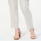 INC International Concepts Women's Belted Straight Leg Pants Brown Size 14