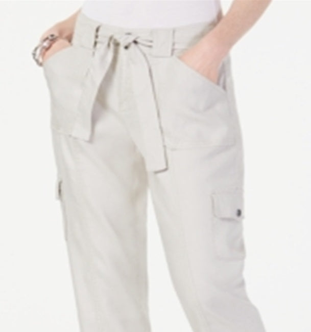 INC International Concepts Women's Belted Pants Brown Size 4